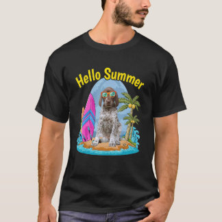 German Shorthaired Pointer Hello Summer Dog  Vacat T-Shirt