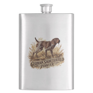 German Shorthaired Pointer Hip Flask