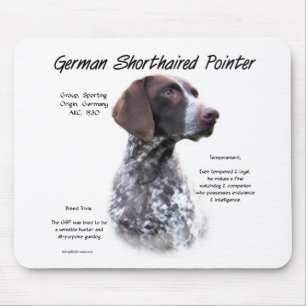 German Shorthaired Pointer History Design Mouse Mat