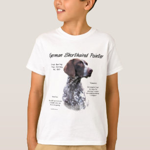 German Shorthaired Pointer History Design T-Shirt