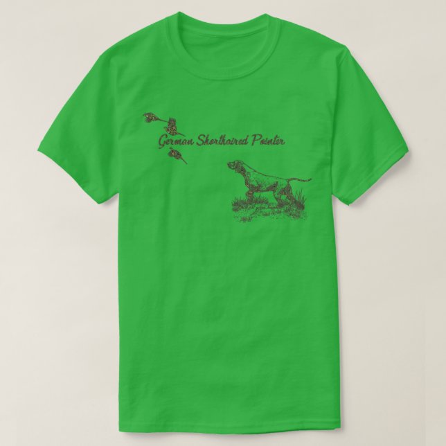 German Shorthaired Pointer hunting 2 T-Shirt (Design Front)