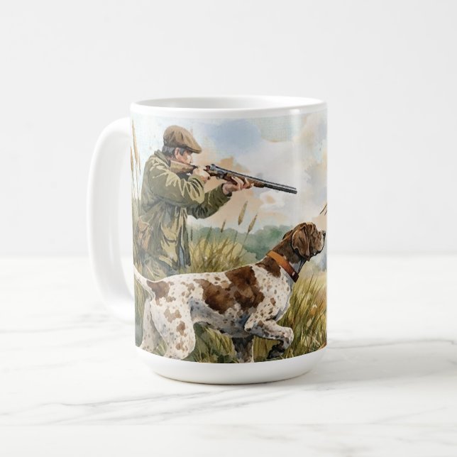German Shorthaired Pointer ,hunting Coffee Mug (Front Left)
