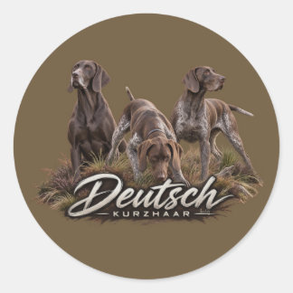 German Shorthaired Pointer– Hunting Collection Classic Round Sticker