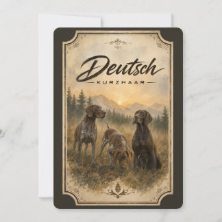 German Shorthaired Pointer– Hunting Collection Invitation