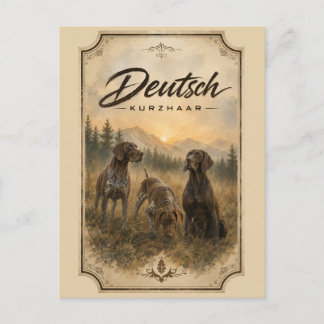 German Shorthaired Pointer– Hunting Collection Postcard