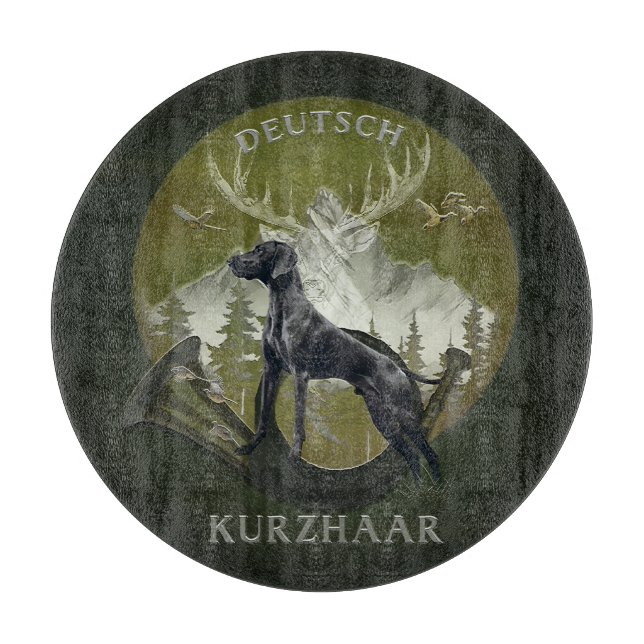 German Shorthaired Pointer , Hunting  logo  Cutting Board (Front)