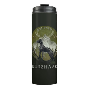 German Shorthaired Pointer , Hunting  logo  Thermal Tumbler