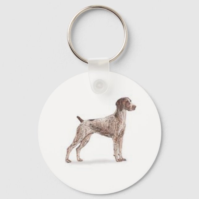 German Shorthaired Pointer Key Ring (Front)