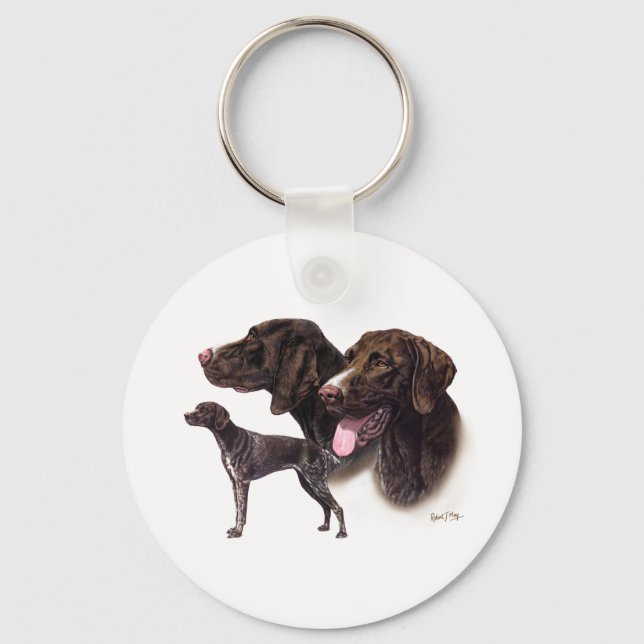 German Shorthaired Pointer Key Ring (Front)
