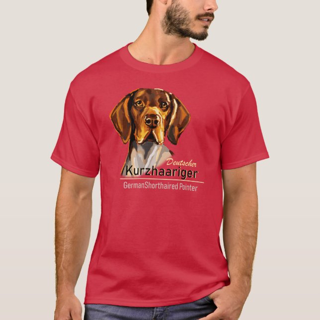 German Shorthaired Pointer Kurzhaar T-Shirt (Front)