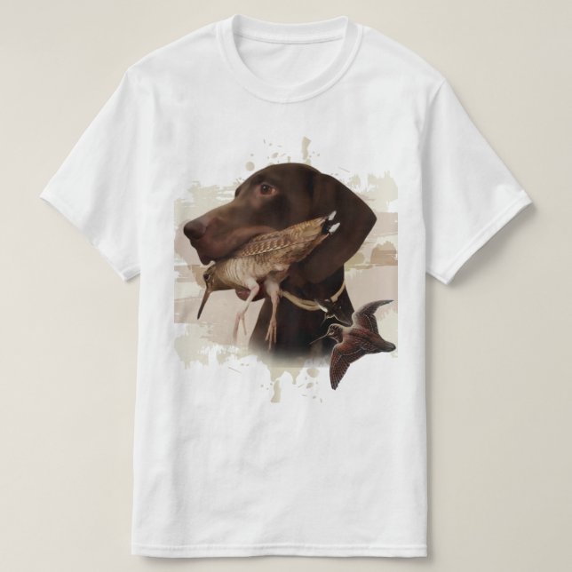 German Shorthaired Pointer,kurzhaar, Tapestry Post T-Shirt (Design Front)