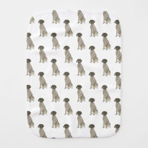 German Shorthaired Pointer (Liver & White) Burp Cloth