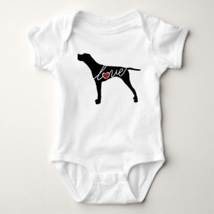 German Shorthaired Pointer Love Baby Bodysuit