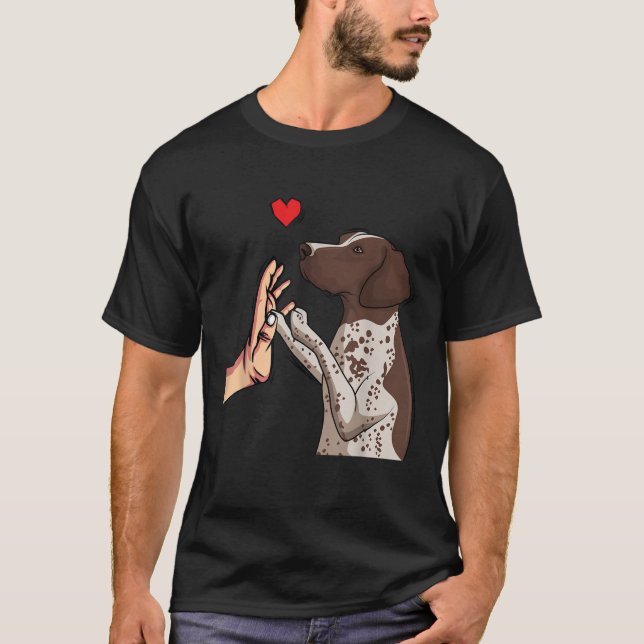 German Shorthaired Pointer Love GSP Dog Mom Girls  T-Shirt (Front)