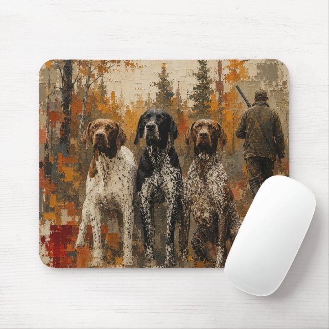 German Shorthaired Pointer  Mouse Mat (With Mouse)