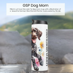 German Shorthaired Pointer Mum Editable Thermal Tumbler