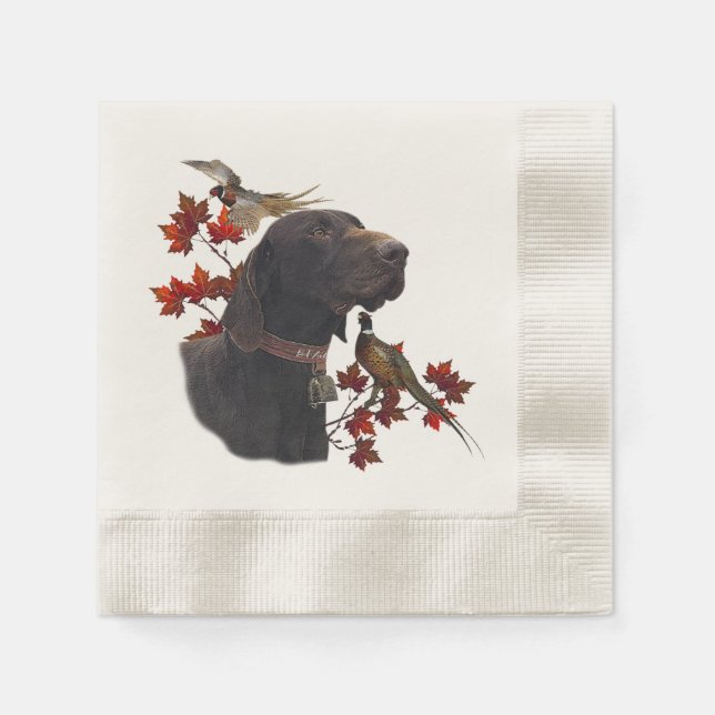 German Shorthaired Pointer Napkin (Front)