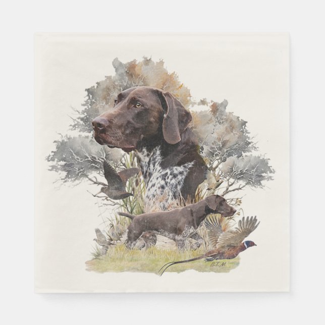 German Shorthaired Pointer Napkin (Front)