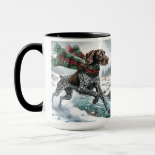 German Shorthaired Pointer ‘Over River’ Coffee Mug