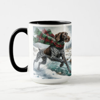 German Shorthaired Pointer ‘Over River’ Coffee Mug