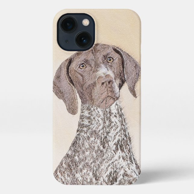 German Shorthaired Pointer Painting - Dog Art iPhone Case (Back)