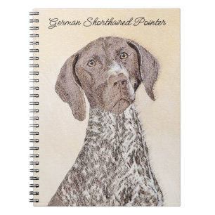 German Shorthaired Pointer Painting - Dog Art Notebook