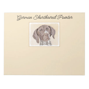German Shorthaired Pointer Painting - Dog Art Notepad