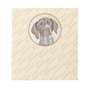German Shorthaired Pointer Painting - Dog Art Notepad