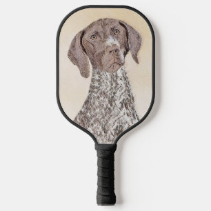 German Shorthaired Pointer Painting - Dog Art Pickleball Paddle