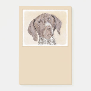 German Shorthaired Pointer Painting - Dog Art Post-it Notes