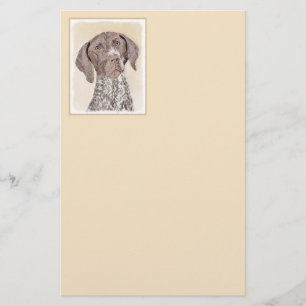 German Shorthaired Pointer Painting - Dog Art Stationery