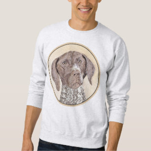 German Shorthaired Pointer Painting - Dog Art Sweatshirt