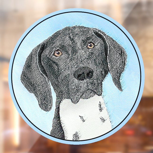 German Shorthaired Pointer Painting - Dog Art Window Cling (Sheet 2)