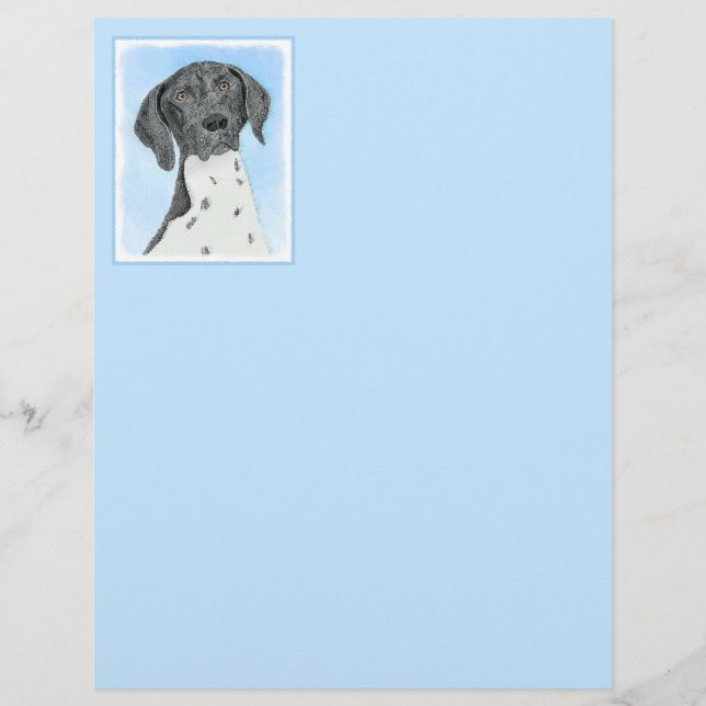 German Shorthaired Pointer Painting - Original Art (Front)