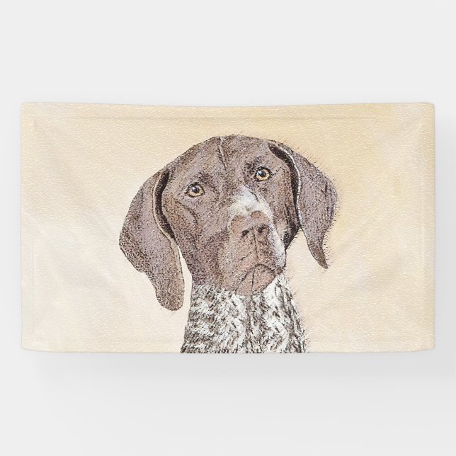 German Shorthaired Pointer Painting - Original Art Banner (Horizontal)