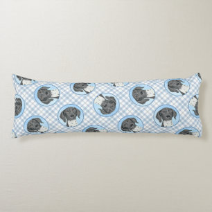 German Shorthaired Pointer Painting Original Art Body Cushion