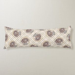 German Shorthaired Pointer Painting Original Art Body Cushion