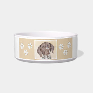 German Shorthaired Pointer Painting - Original Art Bowl