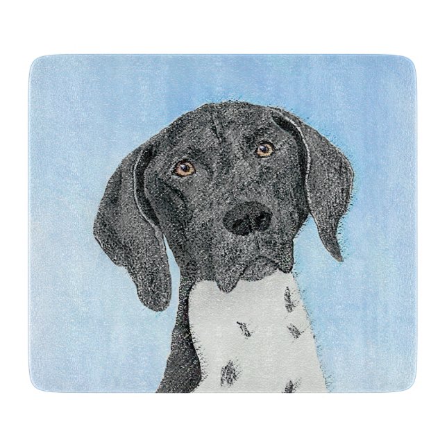 German Shorthaired Pointer Painting - Original Art Cutting Board (Front)