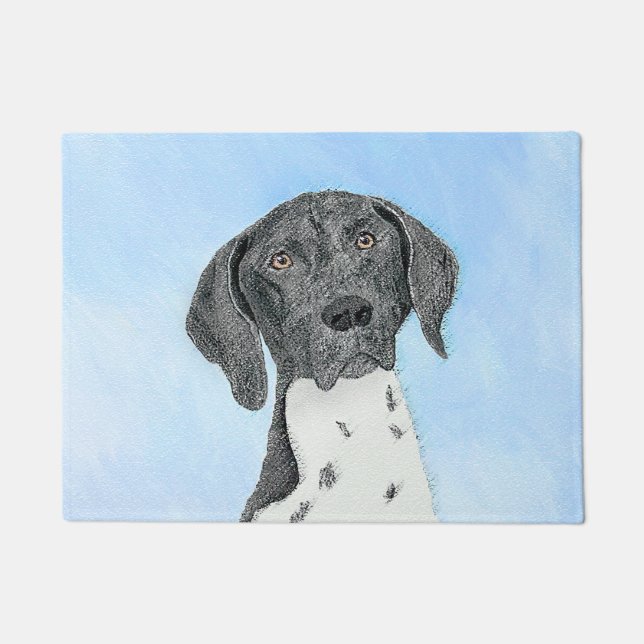 German Shorthaired Pointer Painting - Original Art Doormat (Front)