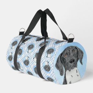German Shorthaired Pointer Painting Original Art Duffle Bag