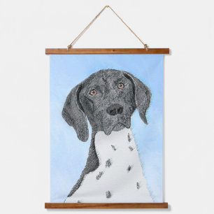 German Shorthaired Pointer Painting - Original Art Hanging Tapestry