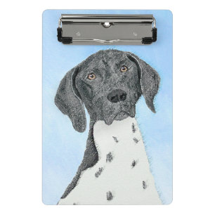 German Shorthaired Pointer Painting - Original Art Mini Clipboard