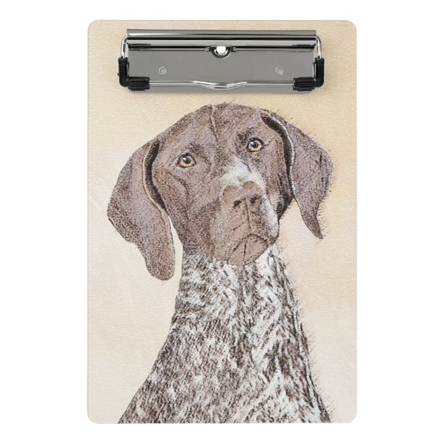 German Shorthaired Pointer Painting - Original Art Mini Clipboard (Front)