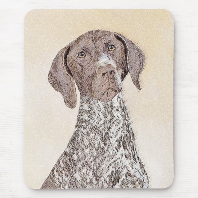 German Shorthaired Pointer Painting - Original Art Mouse Mat (Front)