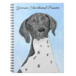 German Shorthaired Pointer Painting - Original Art Notebook