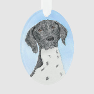 German Shorthaired Pointer Painting - Original Art Ornament