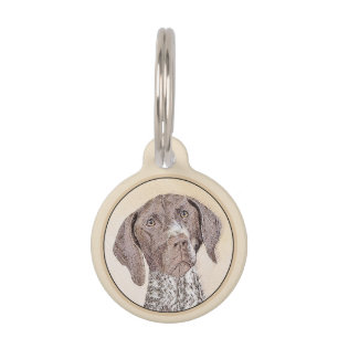 German Shorthaired Pointer Painting - Original Art Pet Tag