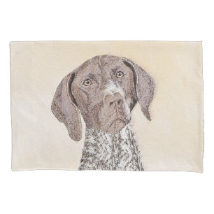 German Shorthaired Pointer Painting - Original Art Pillowcase