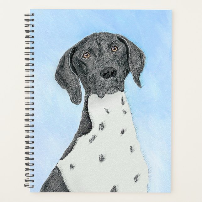 German Shorthaired Pointer Painting - Original Art Planner (Front)